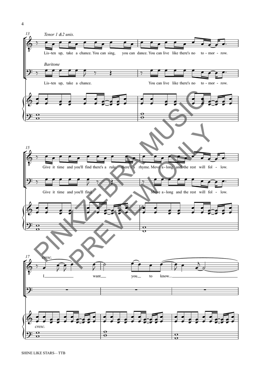 Shine Like Stars (TTB) TTB scores gallery preview page 5