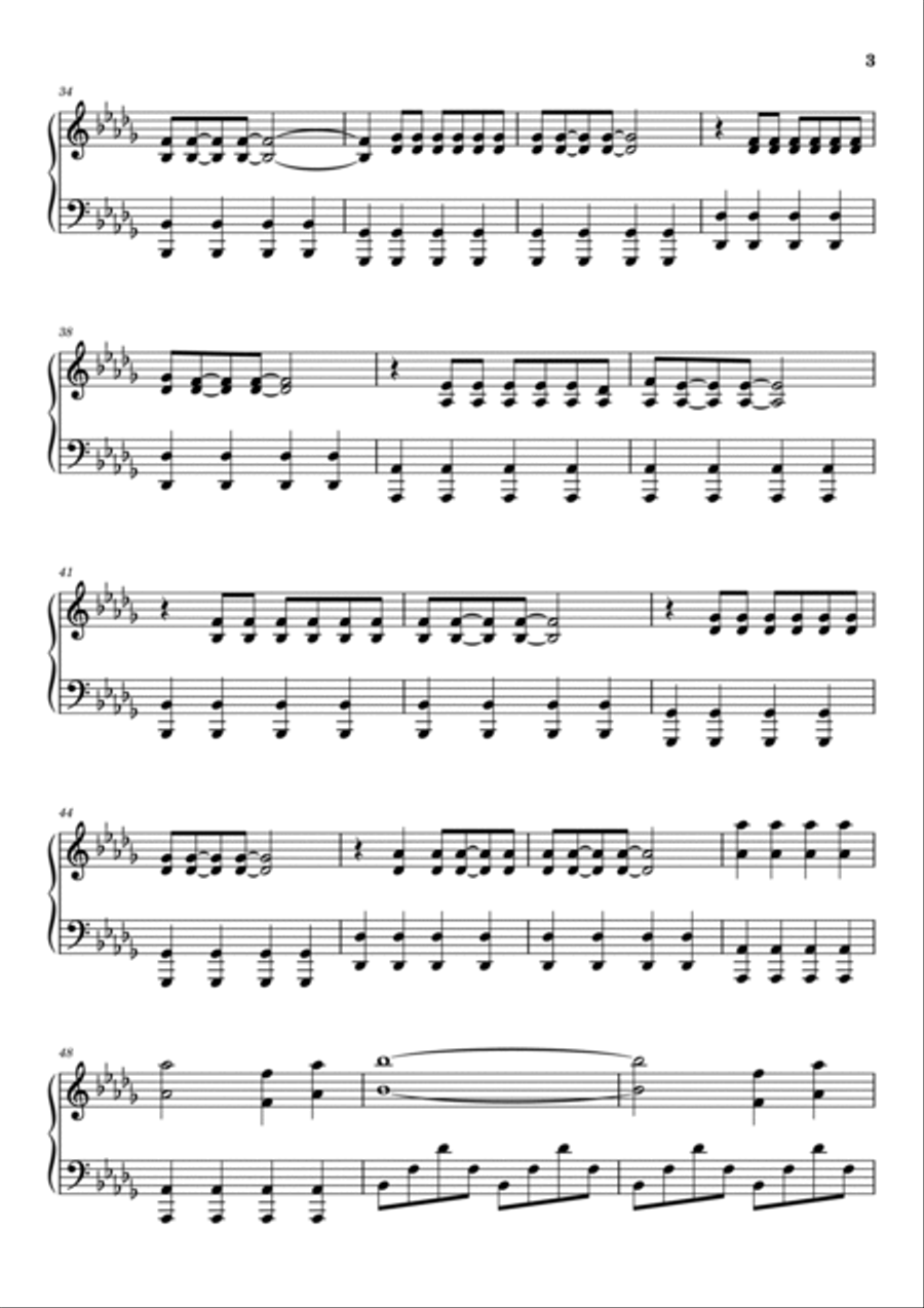 The Kids Aren't Alright Piano Solo scores gallery preview page 3