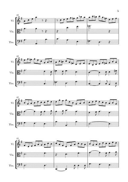 Bach - Jesus bleibet meine Freude for Violin, Viola and Trombone image number null