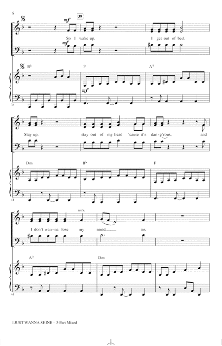 I Just Wanna Shine (arr. Mac Huff) 3-Part scores gallery preview page 6