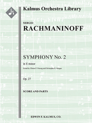 Book cover for Symphony No. 2 in E minor, Op. 27
