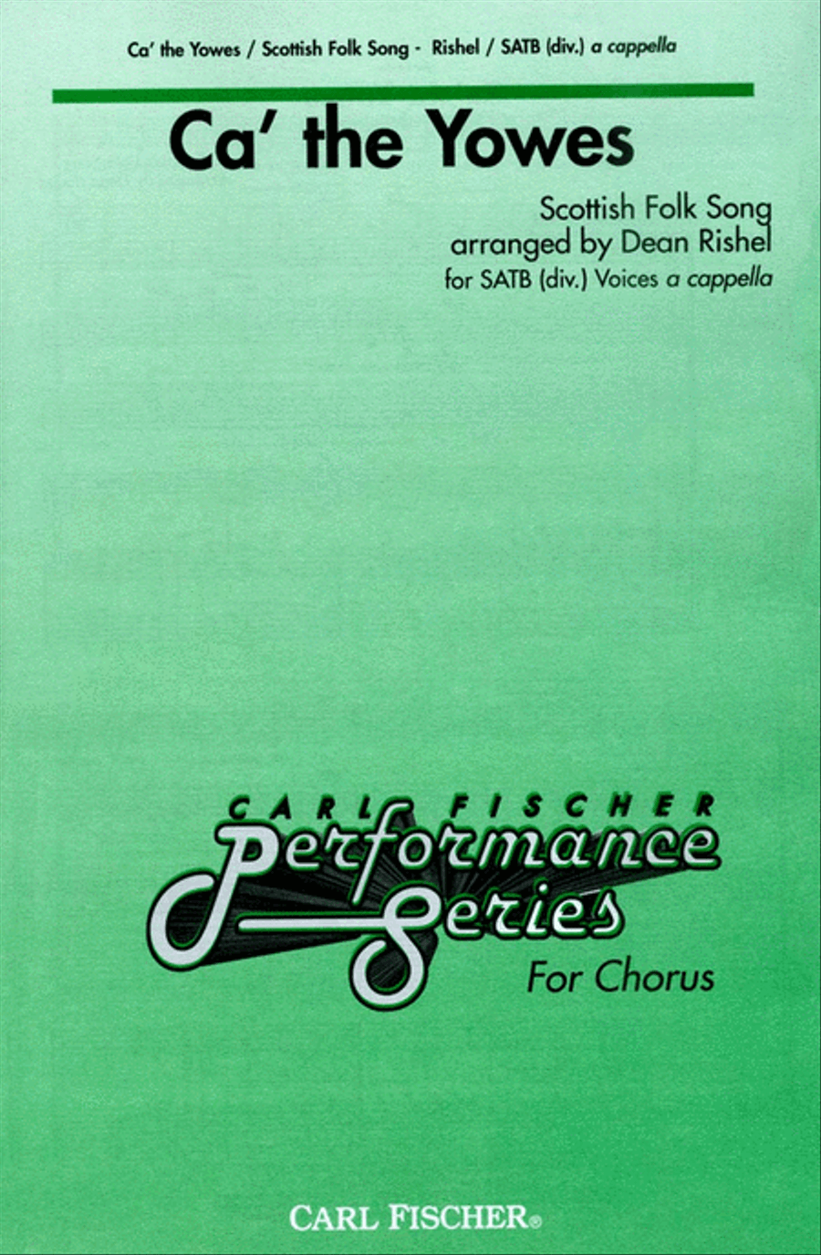 Ca the Yowes 4-Part scores gallery preview page 1