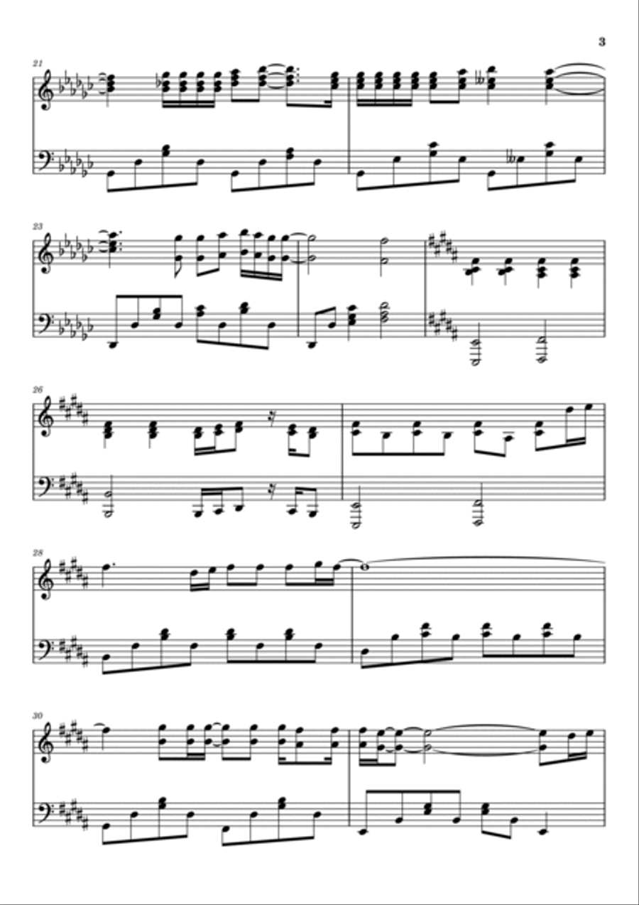 You're The Inspiration Piano Solo scores gallery preview page 3