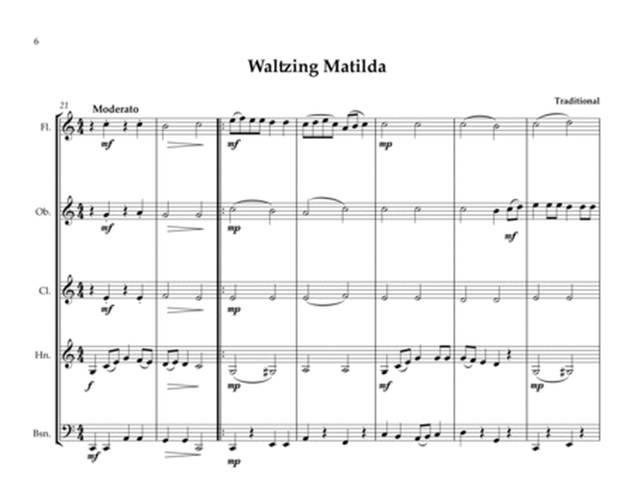 Australian National Anthem & Waltzing Matilda for Wind Quintet (MFAO World National Anthem Series) image number null