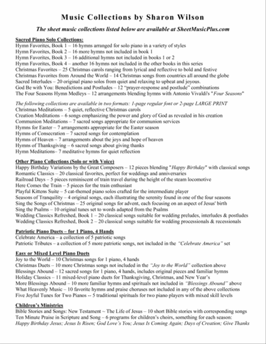 Wedding Classics Refreshed, Book 2: Processionals and Recessionals (a Collection of 20 Piano Solos) Piano Solo scores gallery preview page 2