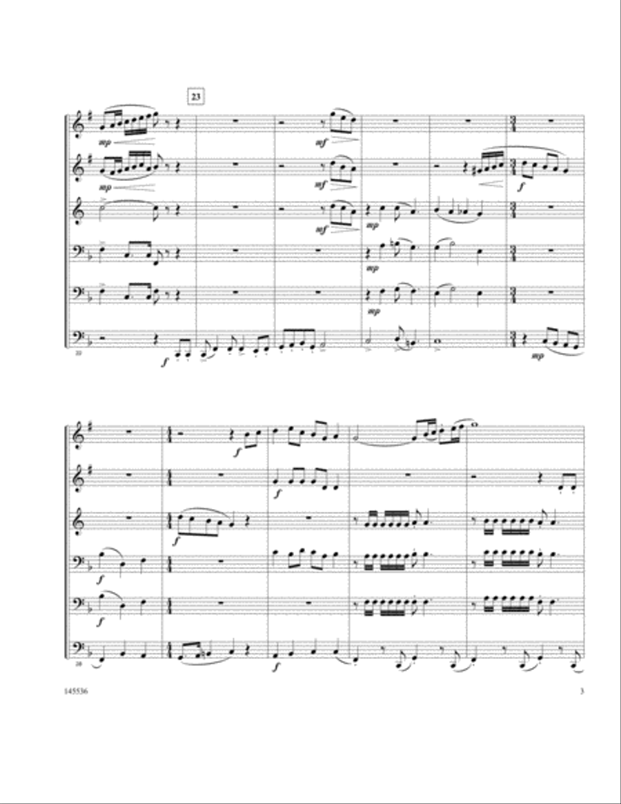 The Twelve Days Of Brass The Twelve Days Of Brass Brass Quintet scores gallery preview page 3