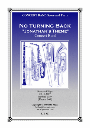 No Turning Back - Jonathan's Theme - Concert Band Score and Parts PDF