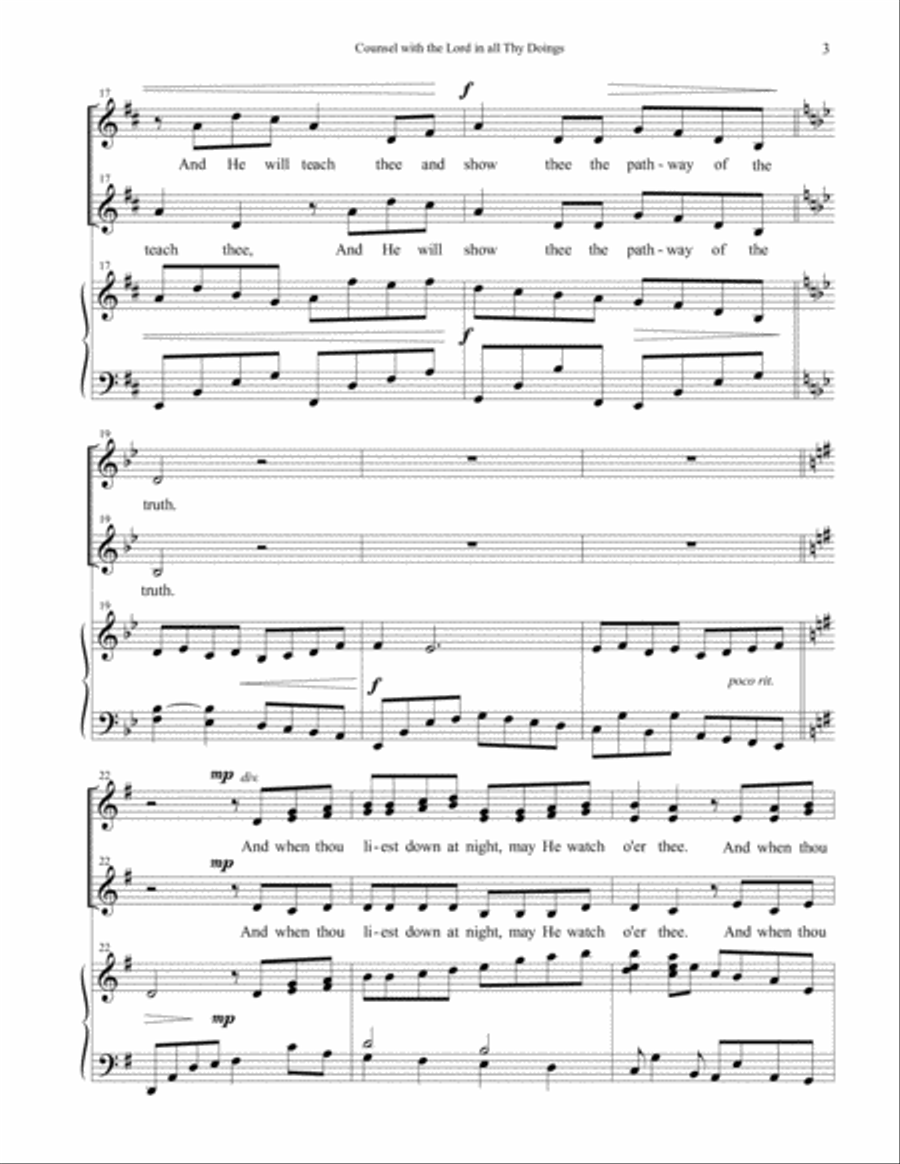 Counsel with the Lord in All Thy Doings - SSAA SSAA scores gallery preview page 4
