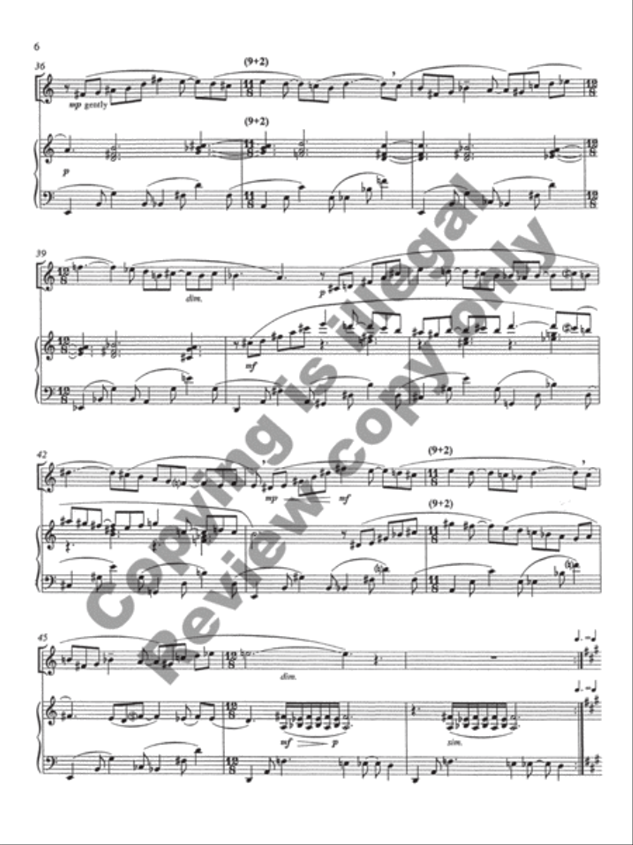Vocalise for Flugelhorn & Piano Flugelhorn scores gallery preview page 6