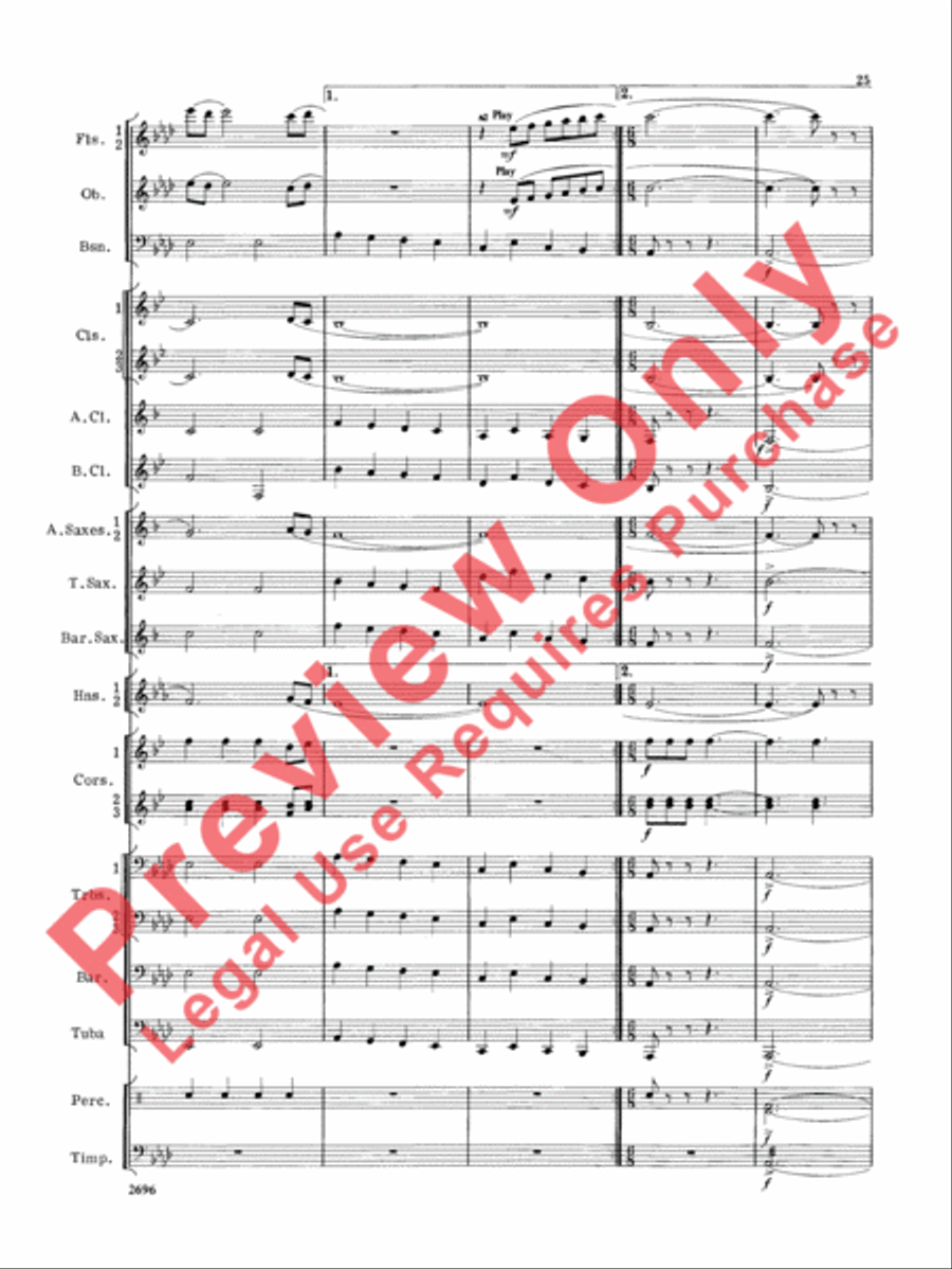 Hudson River Suite Hudson River Suite Concert Band scores gallery preview page 26