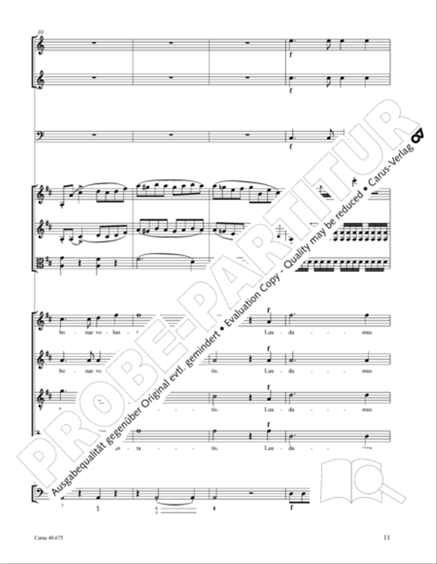 Mass in G Major STB scores gallery preview page 24