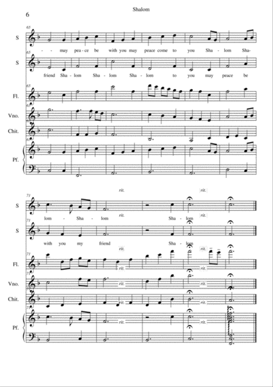 Shalom Shalom SA scores gallery preview page 6