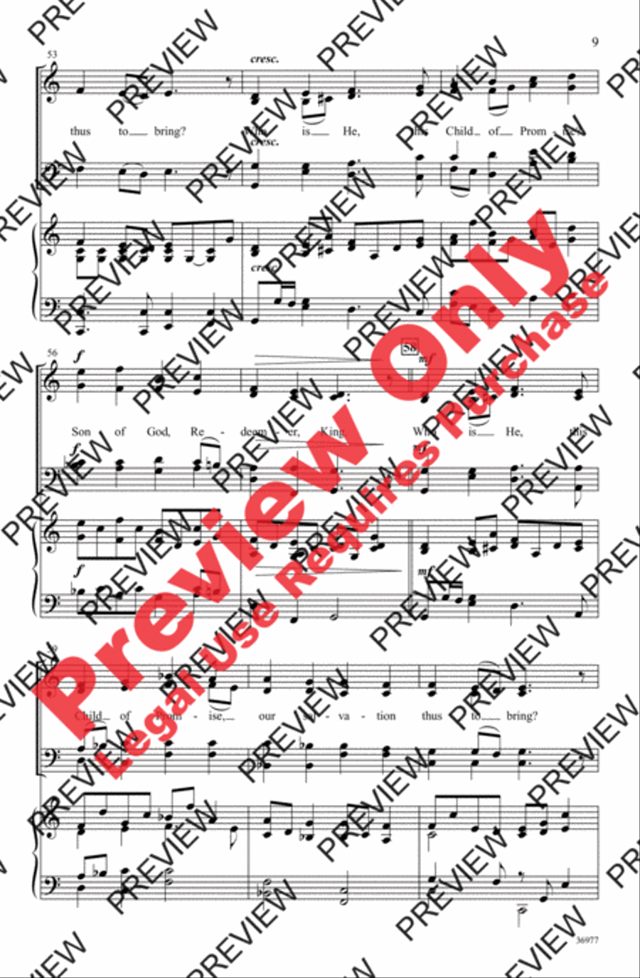 Child of Promise 4-Part scores gallery preview page 9