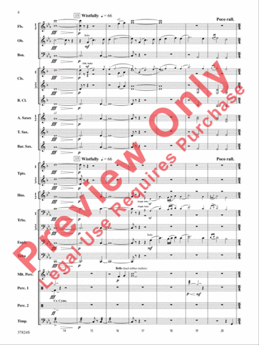 Shadows of the Equinox Shadows of the Equinox Concert Band scores gallery preview page 5