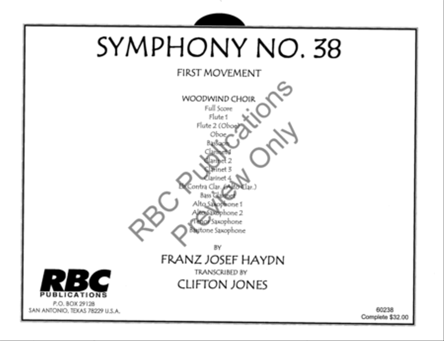 Symphony #38 Mvt 1 (Score) Score scores gallery preview page 2