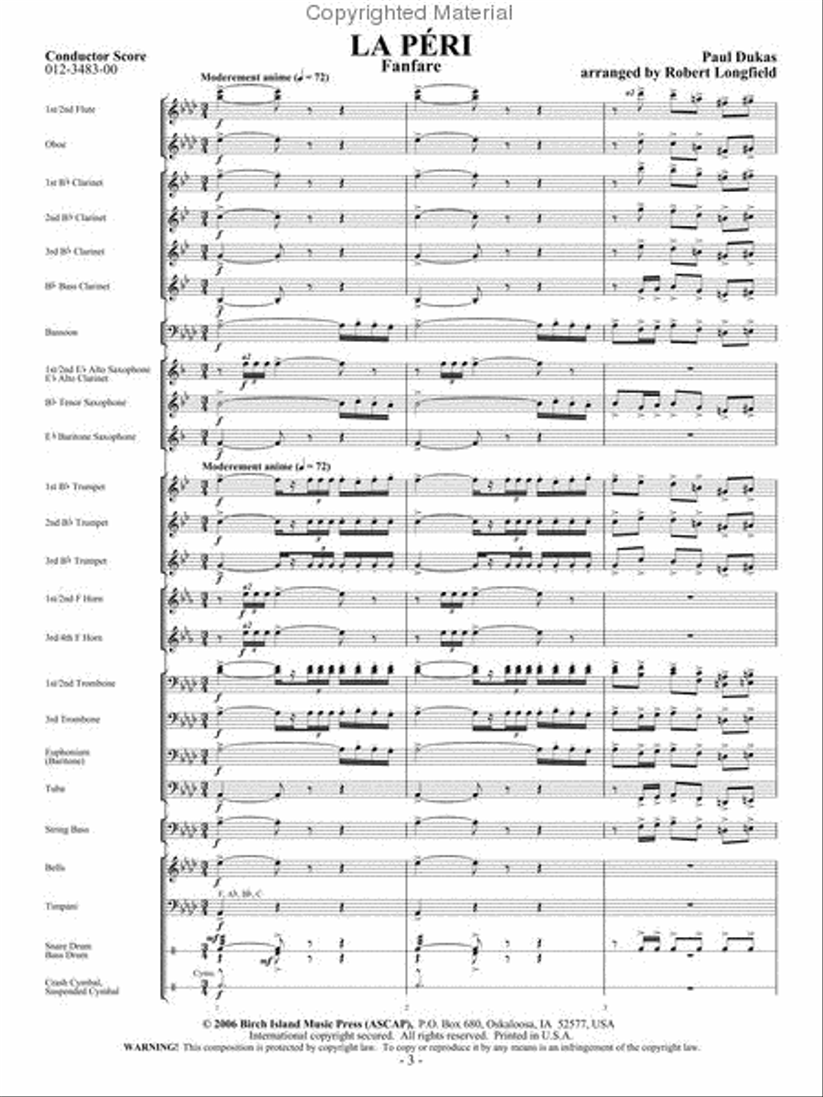 La Peri La Peri Concert Band scores gallery preview page 2