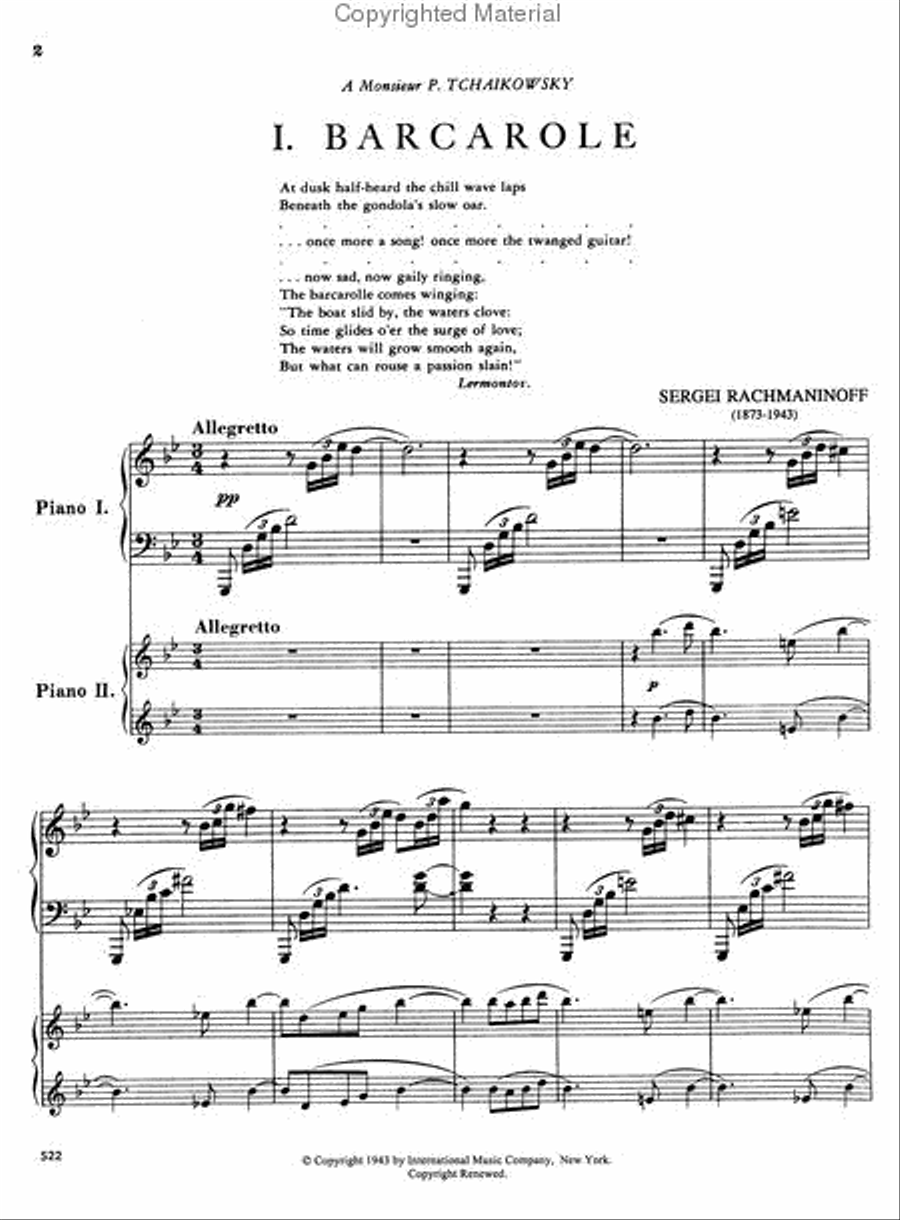 Fantasy (Suite No. 1), Opus 5 Piano Duet scores gallery preview page 3