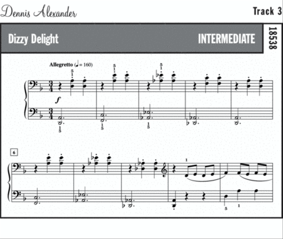 Dizzy Delight Piano Solo scores gallery preview page 2