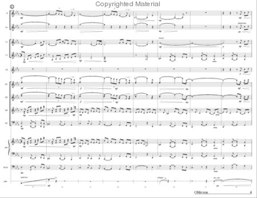 Oblivion Oblivion Percussion Ensemble scores gallery preview page 3