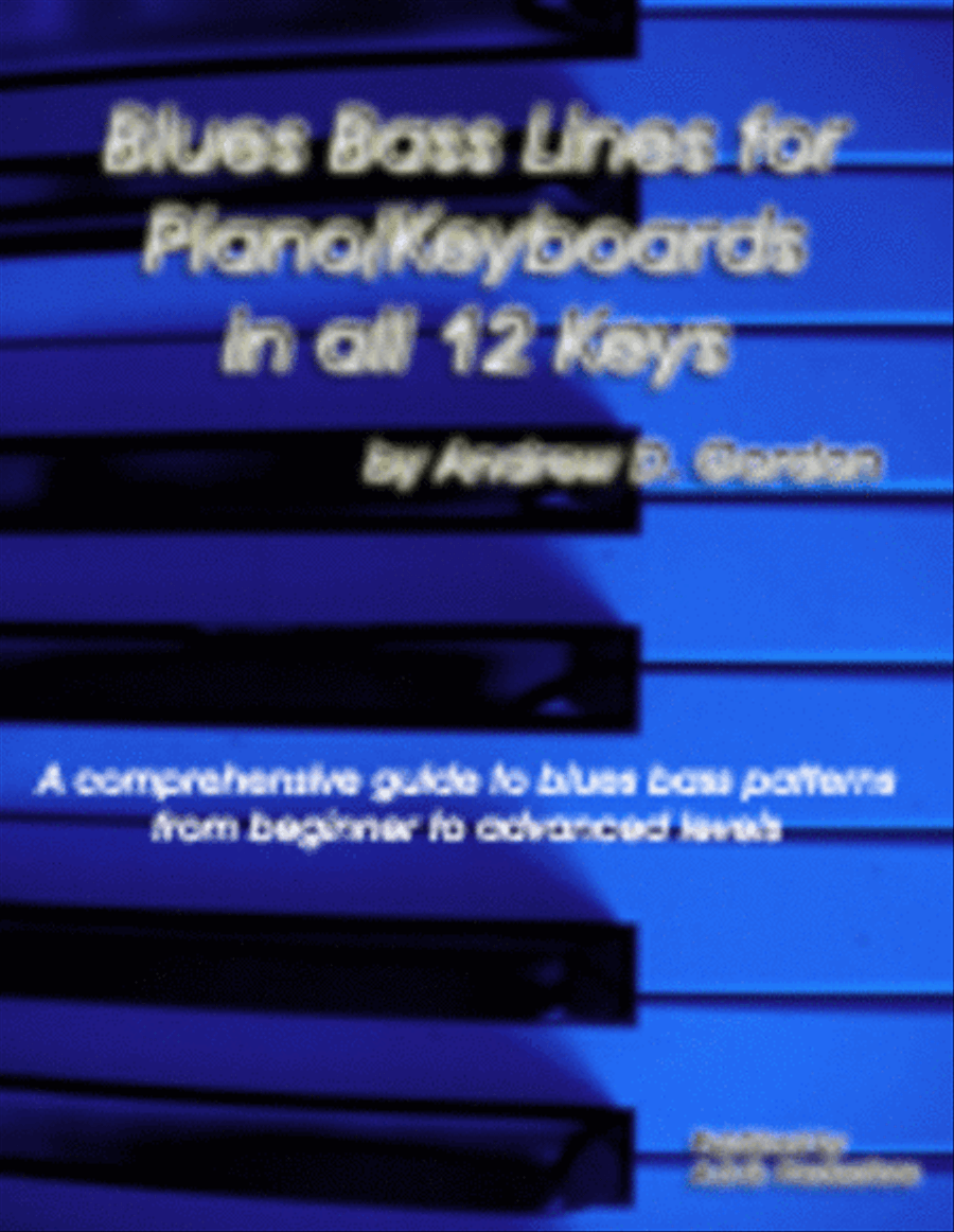 Blues Bass Lines for Piano/Keyboards in all 12 Keys Bass Guitar scores gallery preview page 1