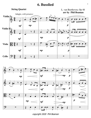 Busslied-Beethoven-string quartet