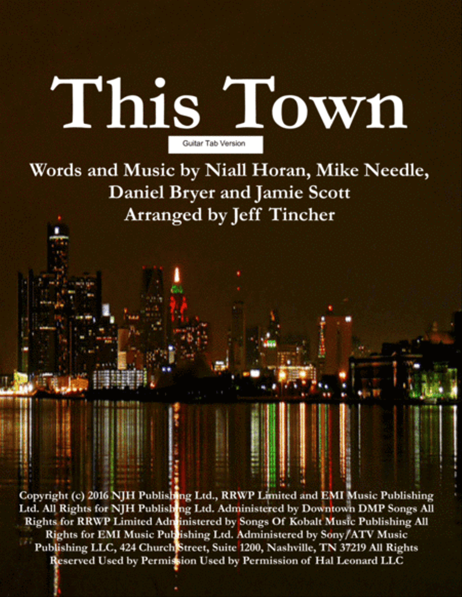 This Town This Town Electric Guitar scores gallery preview page 1