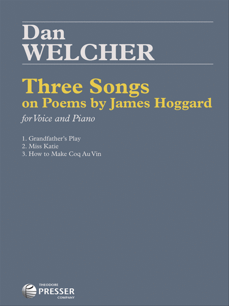 Three Songs on Poems by James Hoggard Chamber Music scores gallery preview page 1