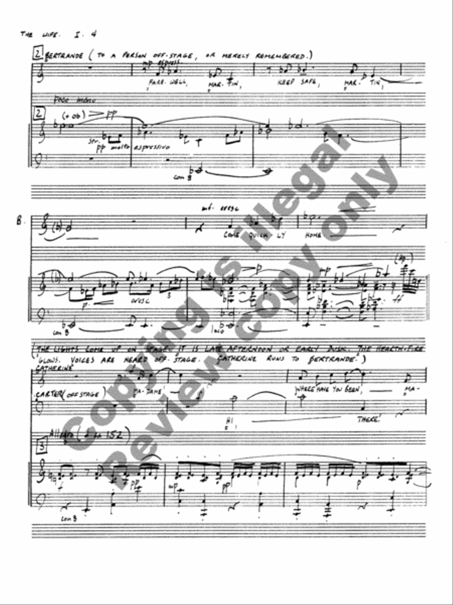 The Wife of Martin Guerre Choir scores gallery preview page 6