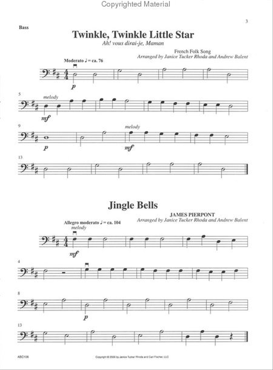 ABC's of String Orchestra (String Bass) String Orchestra scores gallery preview page 2