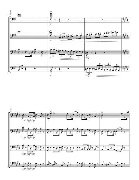 March from Symphony No. 6 for Trombone Quartet