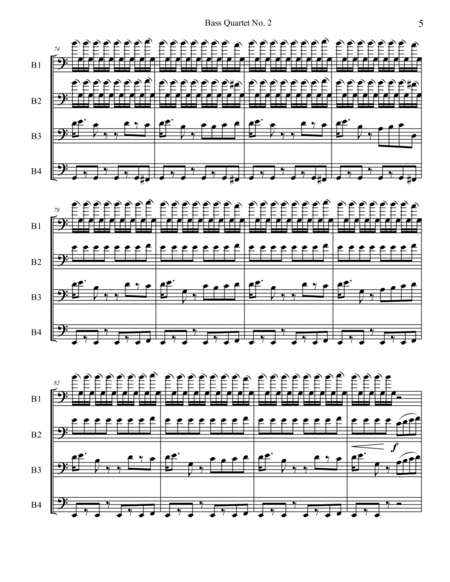Bass Quartet No. 2 - "Mondegreen" image number null