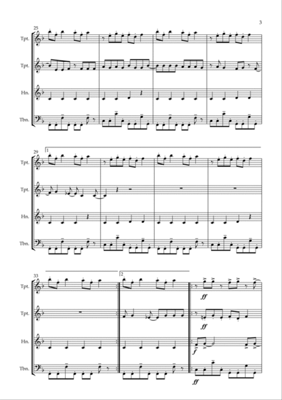 Bittersweet Symphony Brass Ensemble scores gallery preview page 3