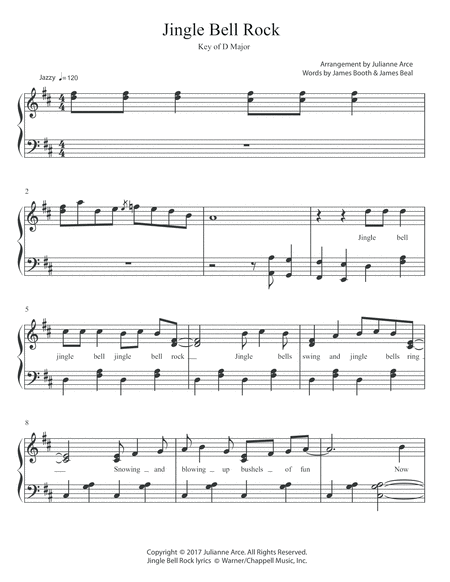 Jingle Bell Rock for Intermediate Piano Level image number null