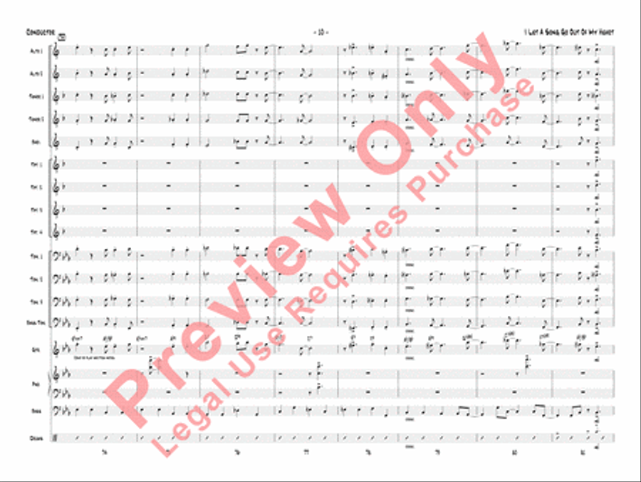 I Let a Song Go Out of My Heart Jazz Ensemble scores gallery preview page 13