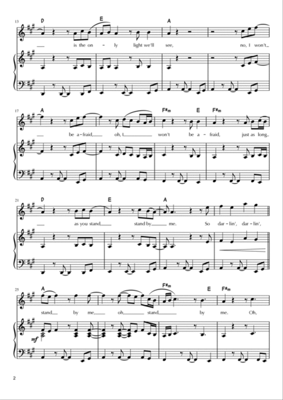Stand By Me Voice scores gallery preview page 2