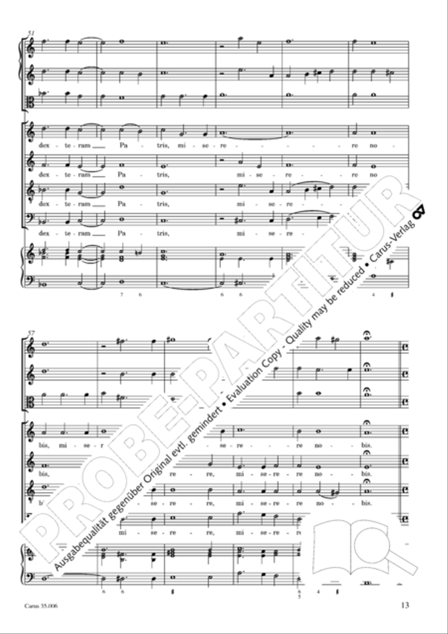 Mass in A minor 4-Part scores gallery preview page 14