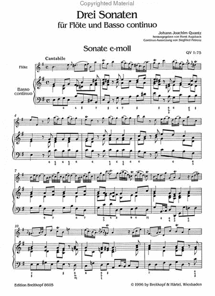 3 Sonatas QV 1:75, 114, 150