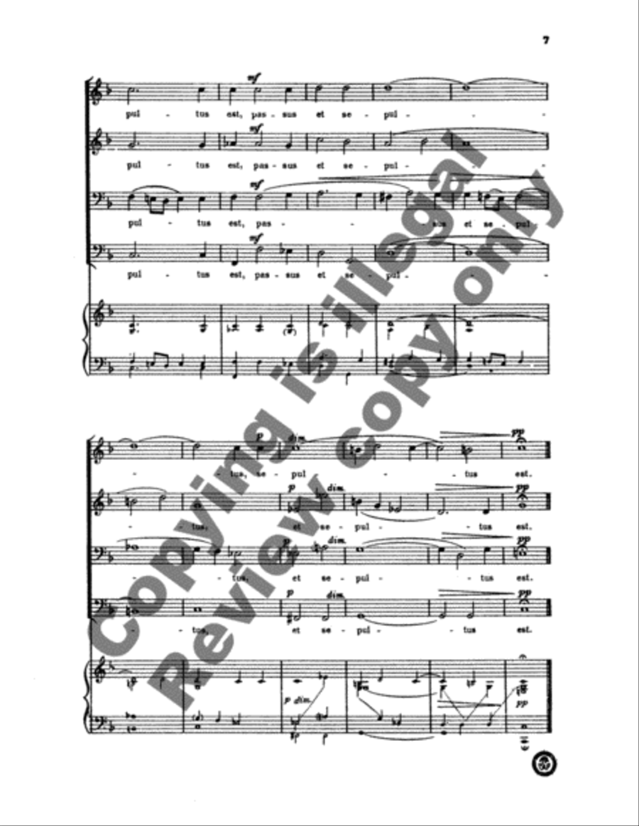 Crucifixus TTBB scores gallery preview page 6