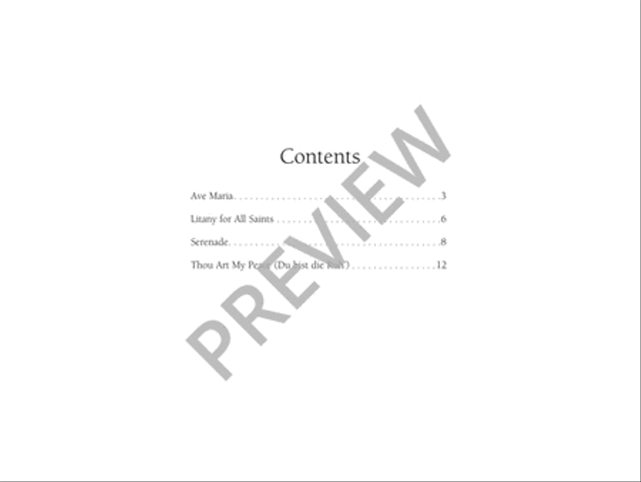 Four Schubert Classics for Organ Organ Solo scores gallery preview page 4