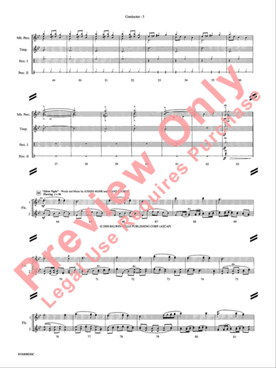 Christmas in the Round Concert Band scores gallery preview page 8