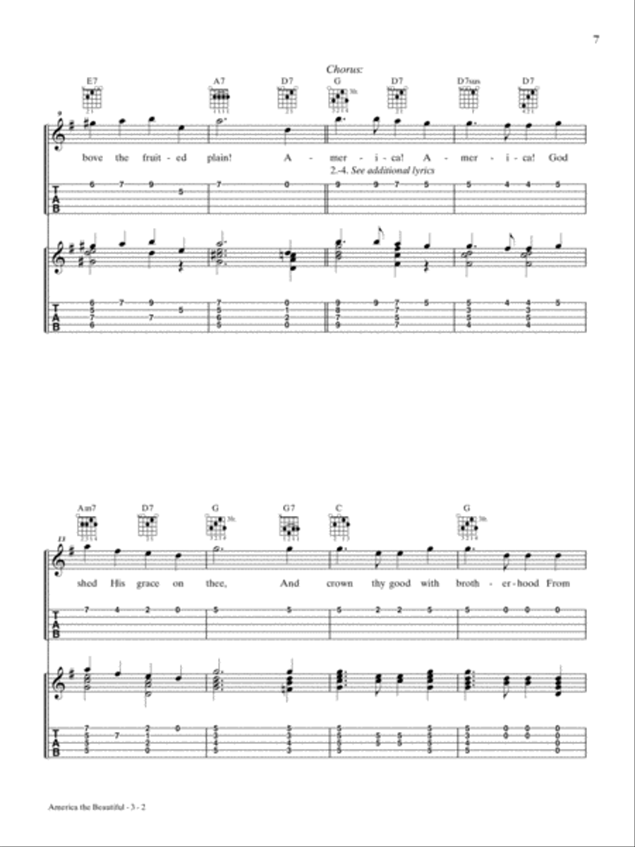 Just for Fun -- Patriotic Songs for Banjo Banjo scores gallery preview page 5