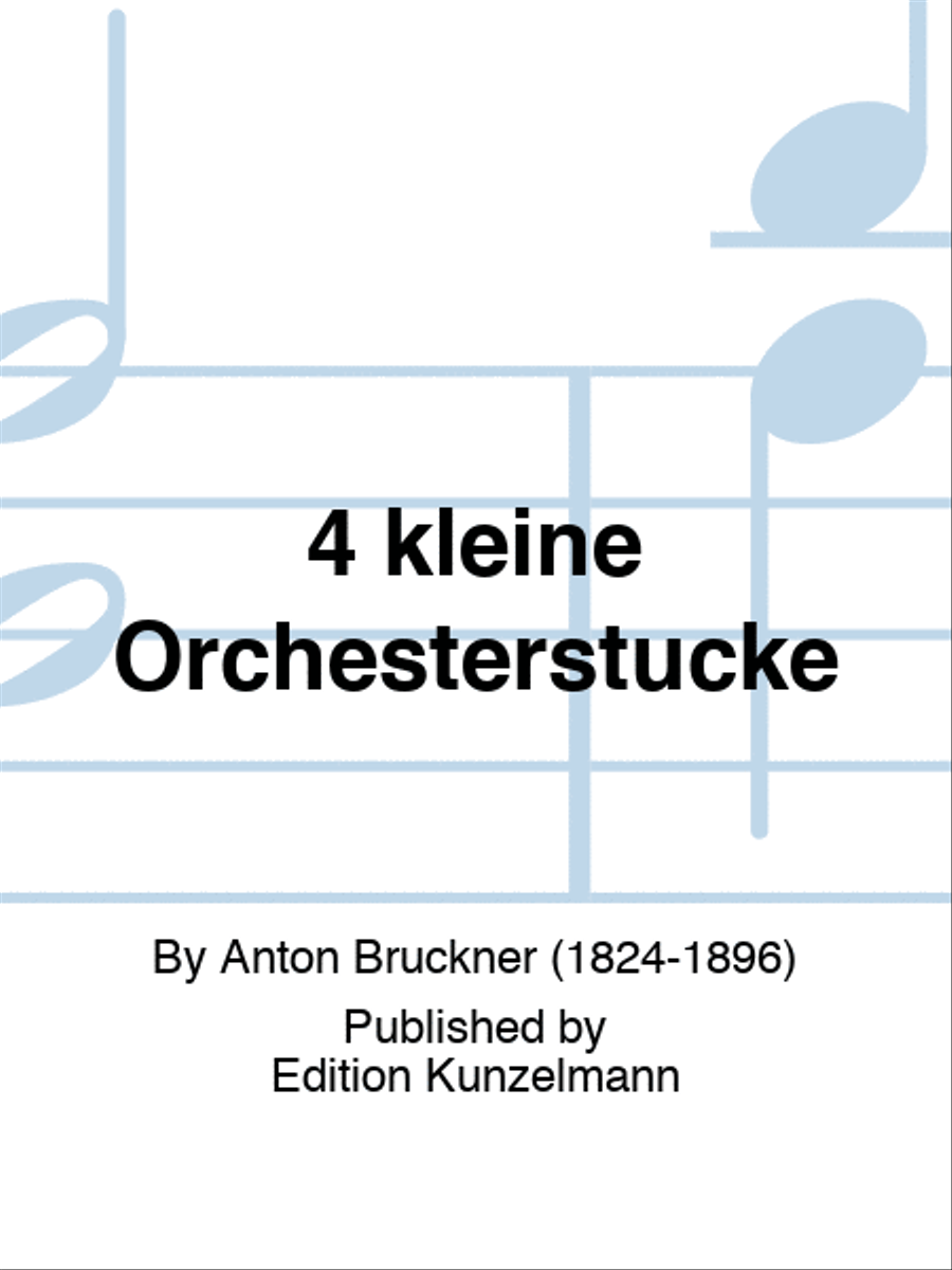 4 little orchestral pieces Violin scores gallery preview page 1