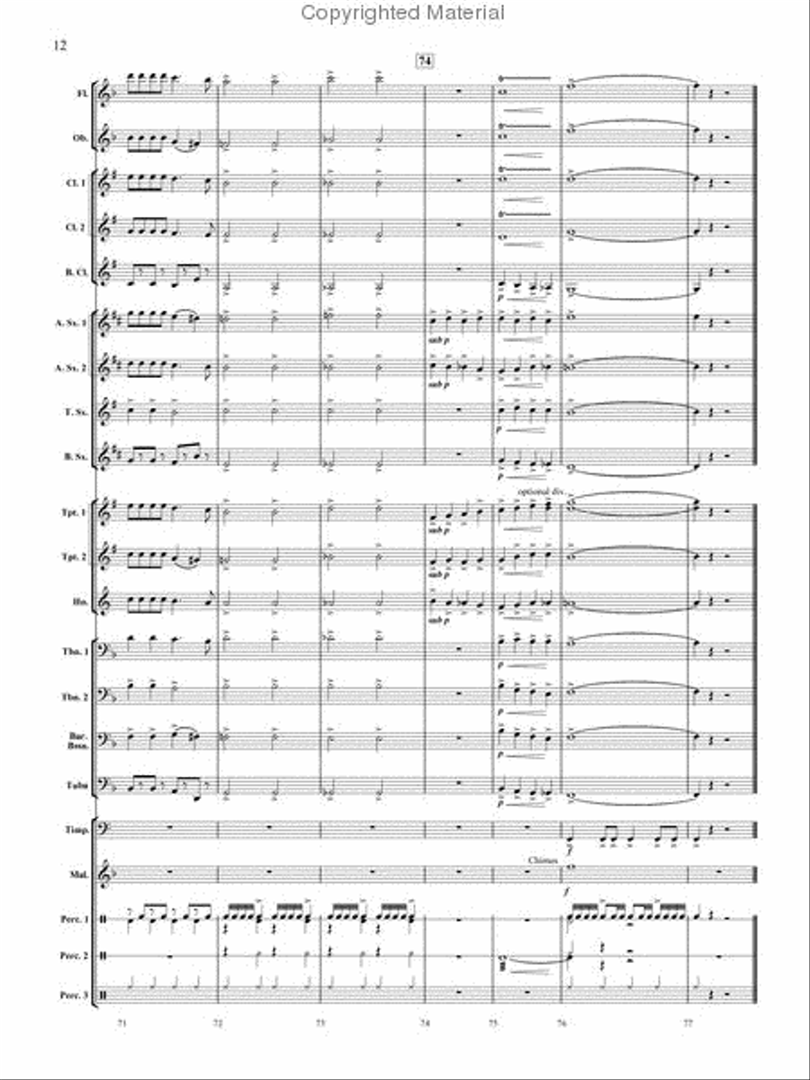 Santa's Big Adventure Concert Band scores gallery preview page 13