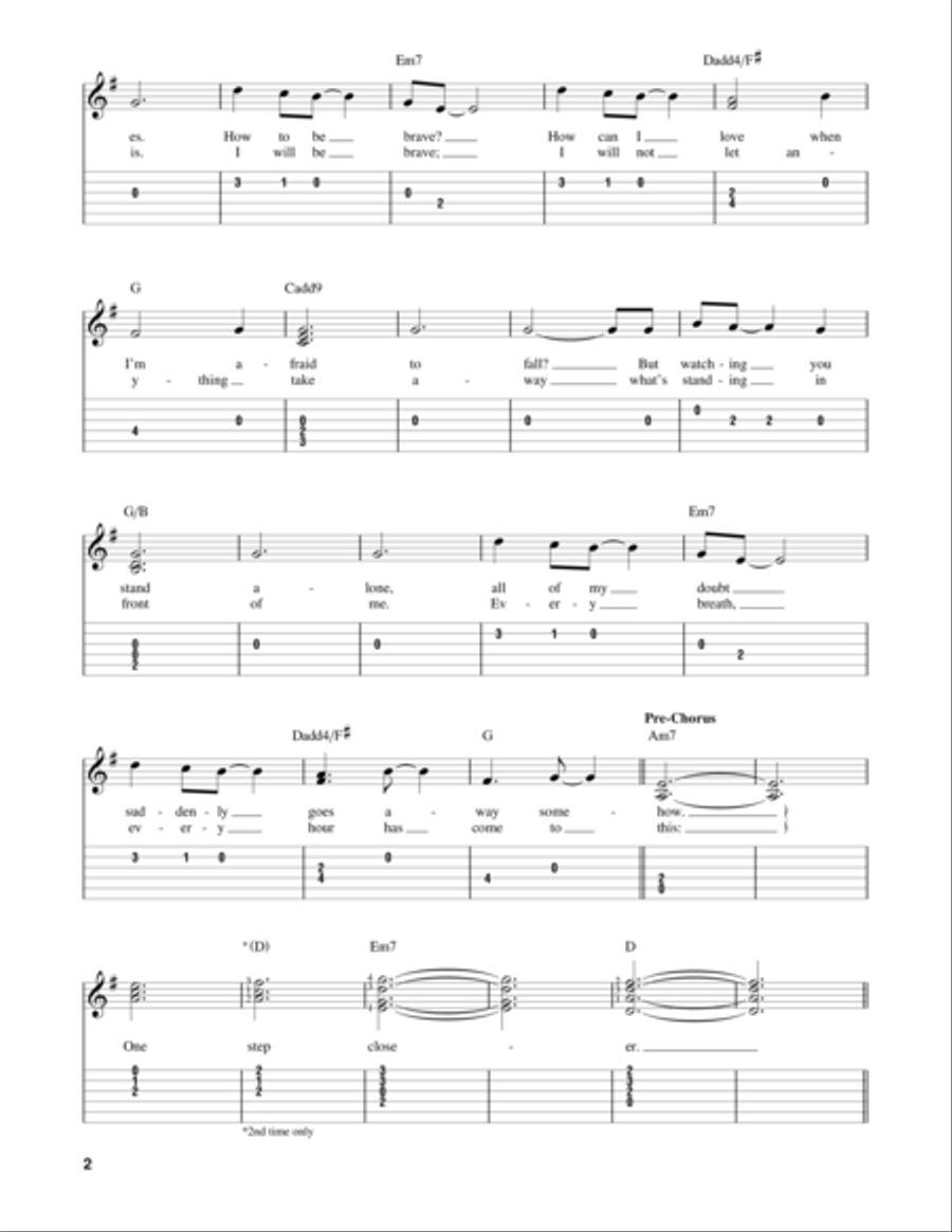 A Thousand Years Acoustic Guitar scores gallery preview page 2