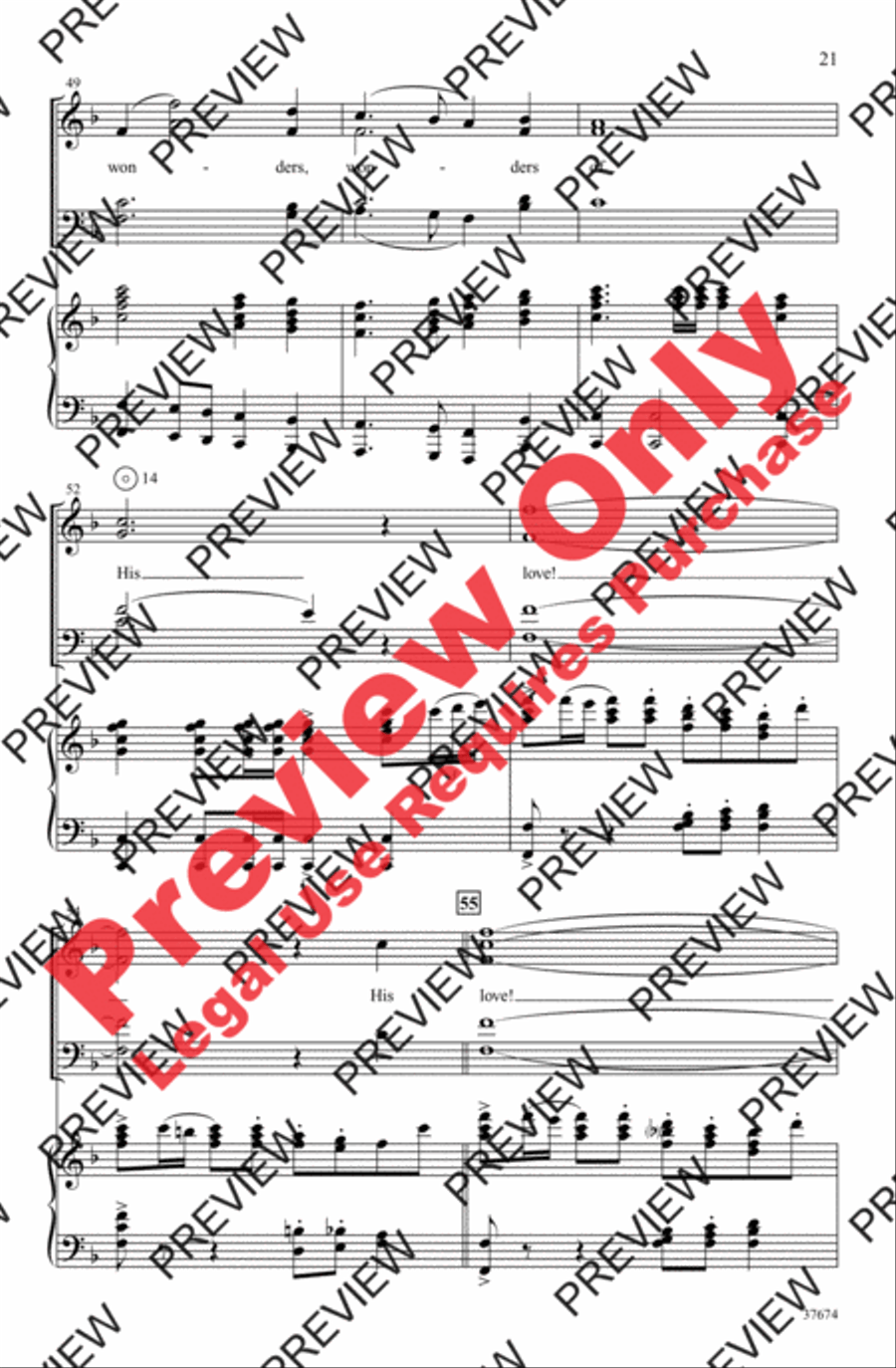 Festival of Carols 4-Part scores gallery preview page 21