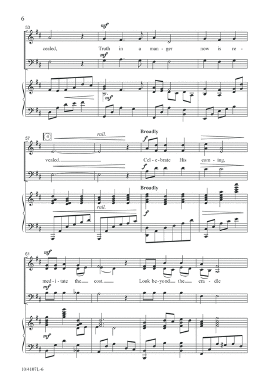 Christmas Communion Song Christmas Communion Song 3-Part scores gallery preview page 6