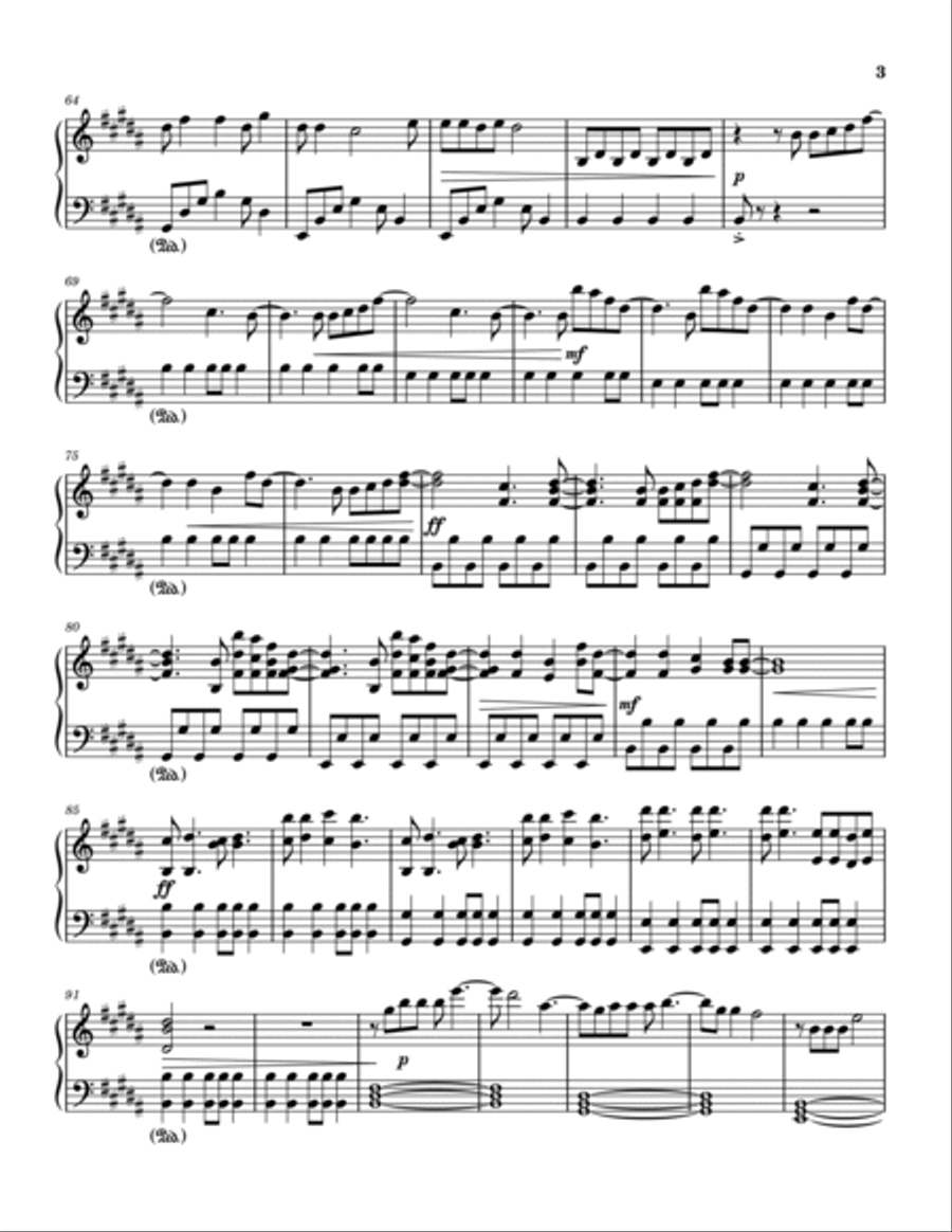 Marching On Marching On Piano Solo scores gallery preview page 3