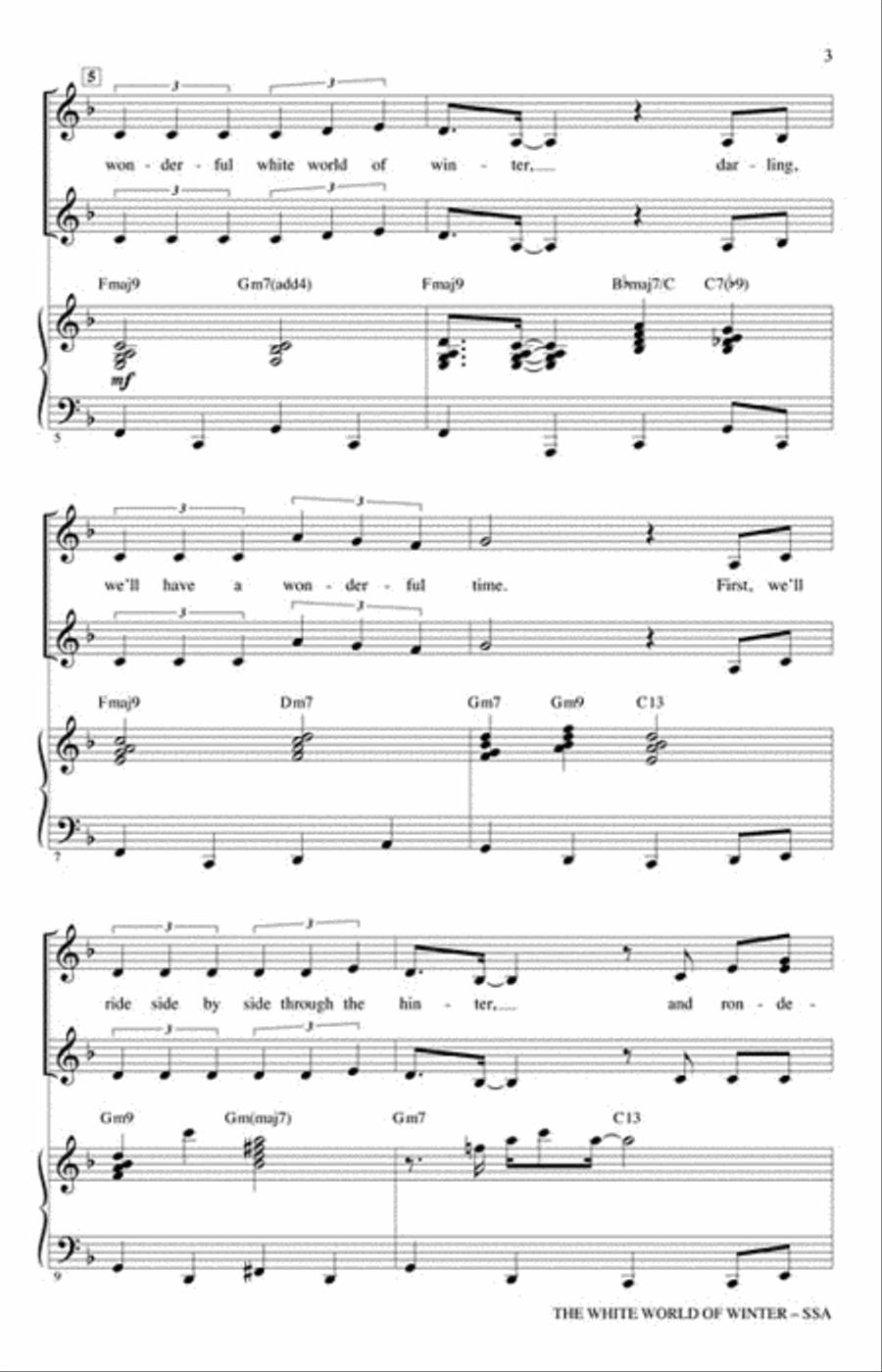 The White World of Winter SSA scores gallery preview page 3