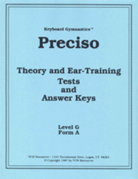 Keyboard Gymnastics Theory & Ear-Training Test Preciso