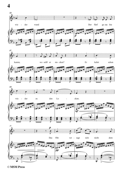 Schubert-Versunken,in F Major,for Voice&Piano image number null